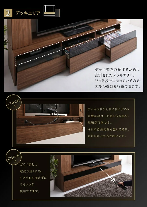 60型対応ハイタイプTVボード three score スリースコア