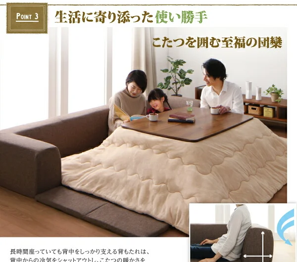 年中清潔 フロアソファになる洗えるクッションラグ 小 200×174cm