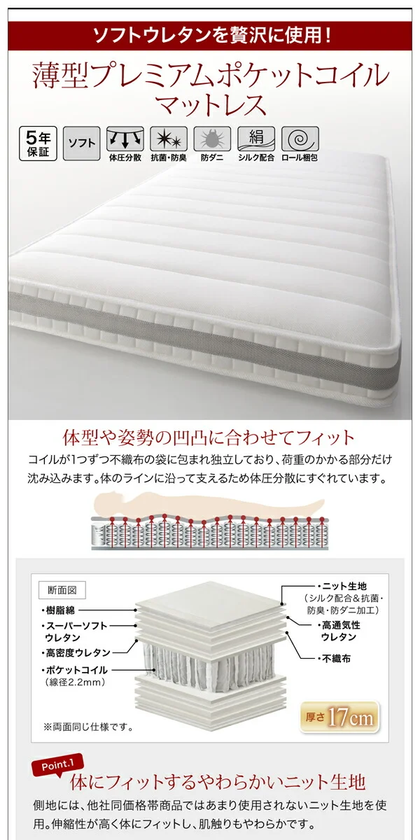 衣装ケースも入る大容量収納ベッド Friello フリエーロ ベッドフレームのみ 引き出しなし シングル