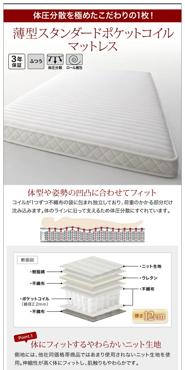 衣装ケースも入る大容量デザイン収納ベッド SCHNEE シュネー ベッドフレームのみ 引き出しなし シングル