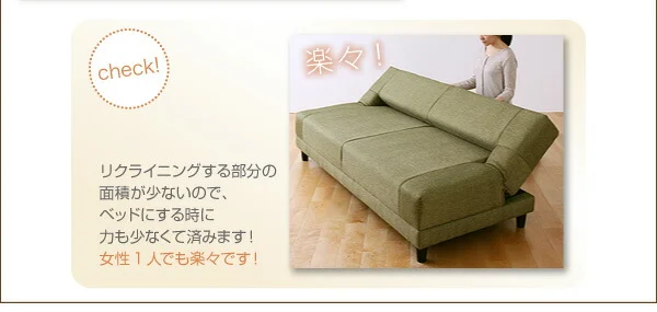 コイルスプリングソファベッド Welz ウェルズ 3.5P