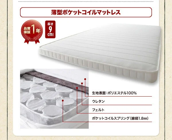 お客様組立 アウトドア収納跳ね上げベッド Matterhorn マッターホルン ベッドフレームのみ セミシングル 深さラージ