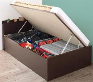 お客様組立 アウトドア収納跳ね上げベッド Matterhorn マッターホルン ベッドフレームのみ セミシングル 深さラージ
