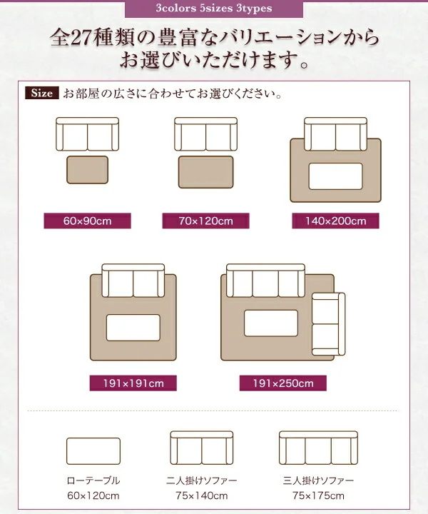 純国産ラインデザインい草ラグ ludima ルディマ 裏地なし 140×200cm