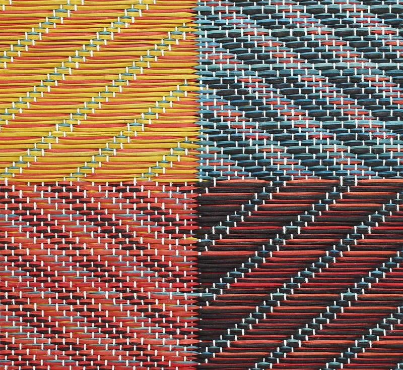 純国産ブロックデザインい草ラグ lilima リリーマ 裏地なし 140×200cm