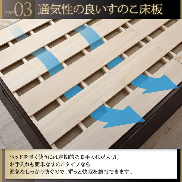 お客様組立 長く使える国産頑丈大容量跳ね上げ収納ベッド BERG ベルグ ベッドフレームのみ 縦開き セミシングル 深さレギュラー