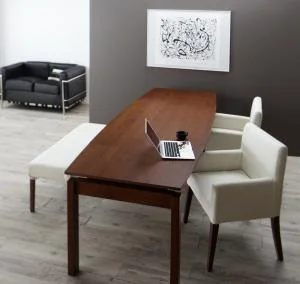 ウォールナット材 伸縮式 モダンデザインダイニング MADAX マダックス ダイニングテーブル W140-240