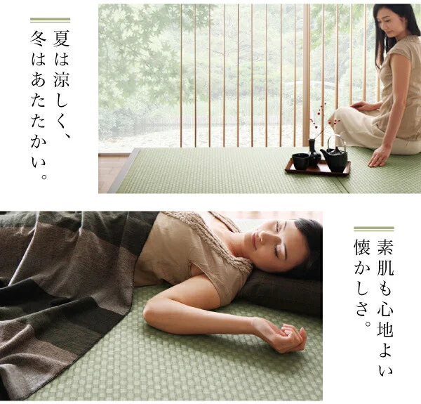 お客様組立 美草・日本製 小上がりにもなるモダンデザイン畳収納ベッド 花水木 ハナミズキ ワイド 40mm厚 シングル