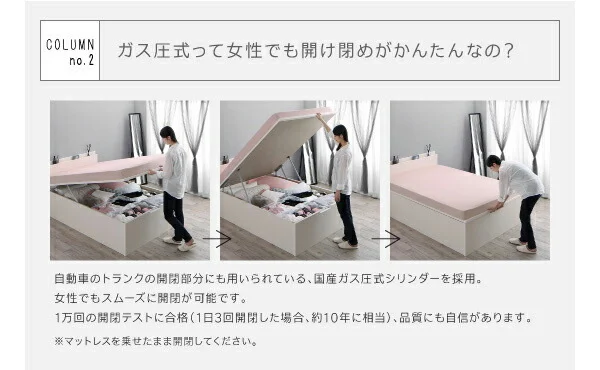 お客様組立 クローゼット跳ね上げベッド aimable エマーブル ベッドフレームのみ 縦開き セミシングル ショート丈 深さラージ