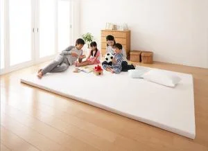 ソファになるから収納いらず 3サイズから選べる家族で寝られるマットレス ワイドK200