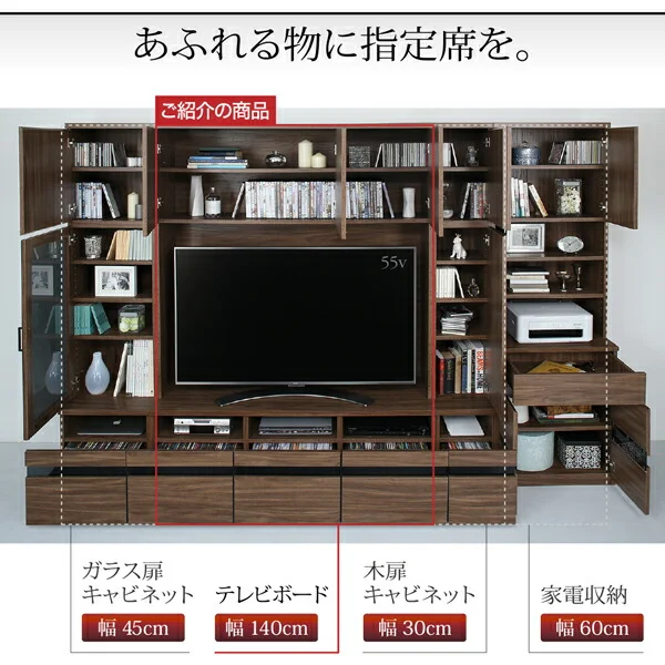 ハイタイプテレビボードシリーズ Glass line グラスライン テレビボード