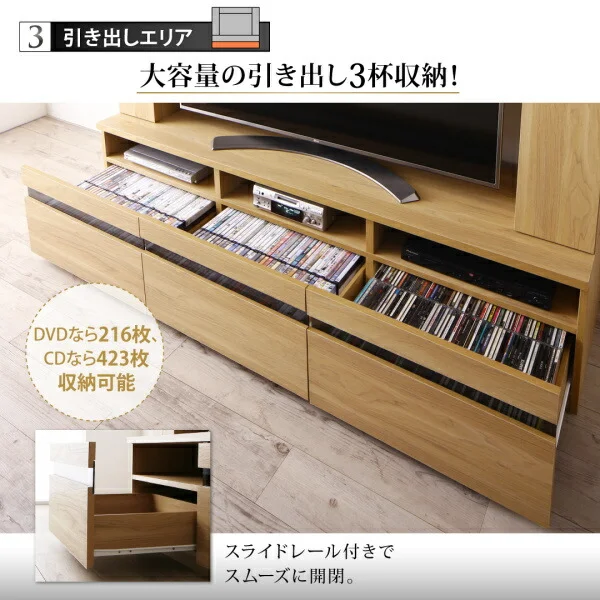 55型対応ハイタイプテレビボード TITLE タイトル