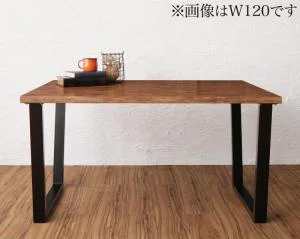 古木風 ヴィンテージ カフェスタイル リビングダイニング TOLD トルド 3点セット(テーブル+2Pソファ1脚+アームソファ1脚) 右アーム W120