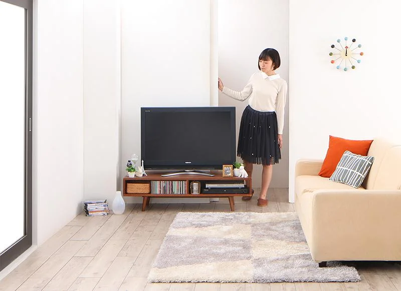 ハイタイプコーナーテレビボード ガイド Guide 2点セット(テレビボード+キャビネット)