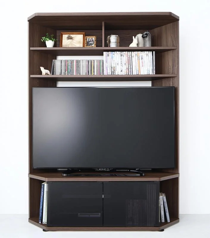 ハイタイプコーナーテレビボード ガイド Guide 2点セット(テレビボード+キャビネット)