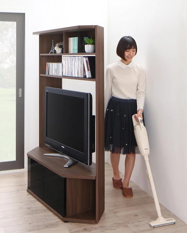 ハイタイプコーナーテレビボード ガイド Guide 2点セット(テレビボード+キャビネット)