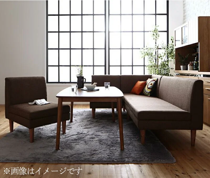 こたつもソファも高さ調節できる 収納付きリビングダイニングセット Sheld シェルド 4点セット(テーブル+2Pソファ1脚+1Pソファ1脚+コーナーソファ1脚) W105