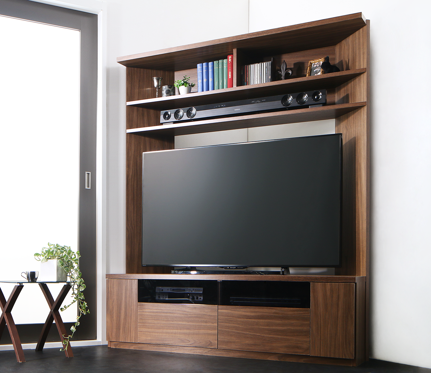 大型テレビ対応ハイタイプコーナーテレビボード city angle シティアングル