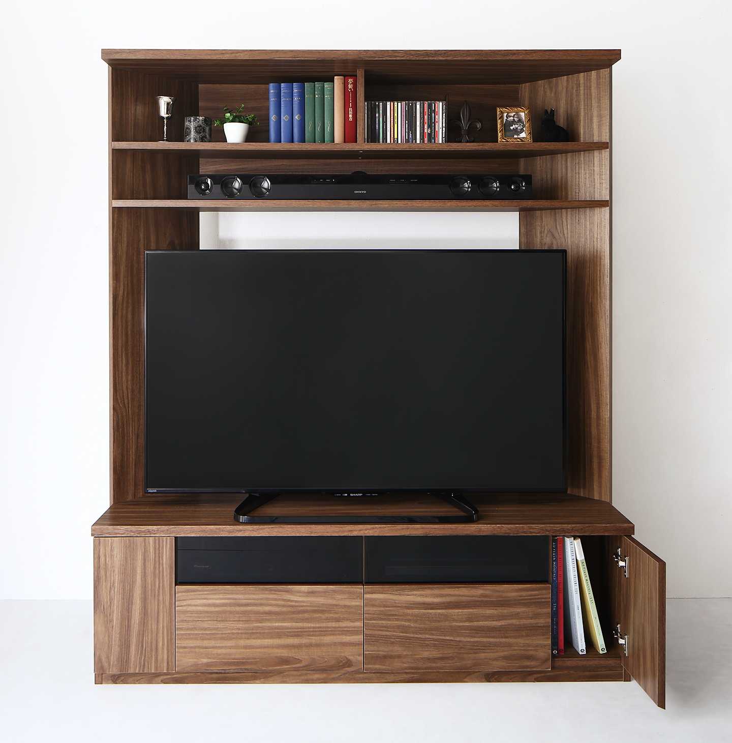 大型テレビ対応ハイタイプコーナーテレビボード city angle シティアングル