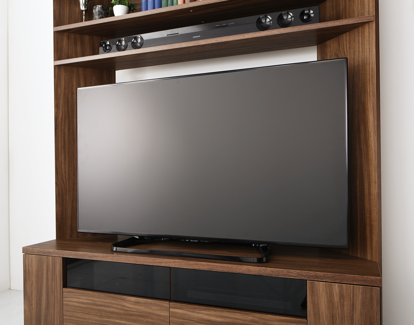 大型テレビ対応ハイタイプコーナーテレビボード city angle シティアングル