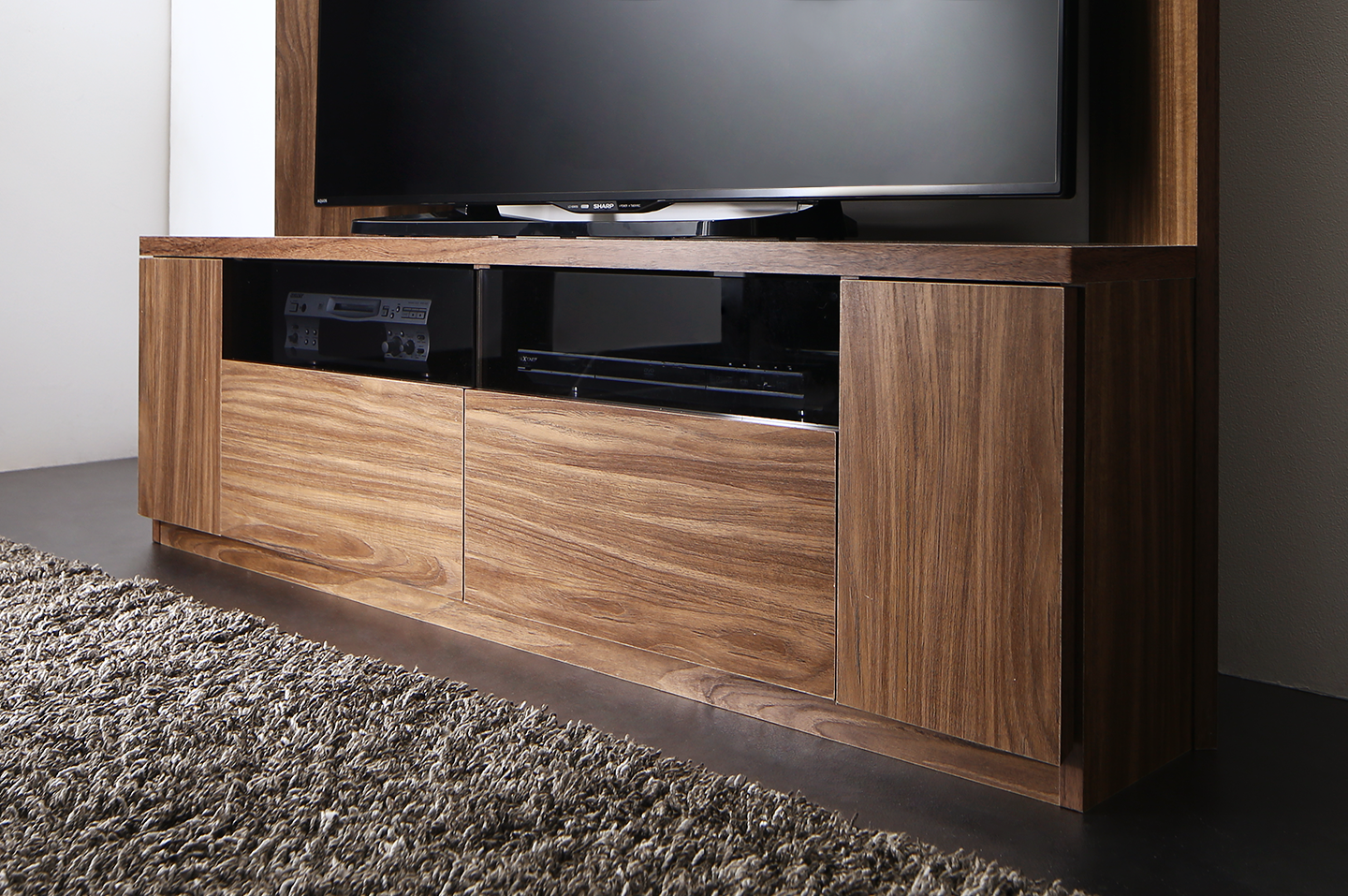 大型テレビ対応ハイタイプコーナーテレビボード city angle シティアングル