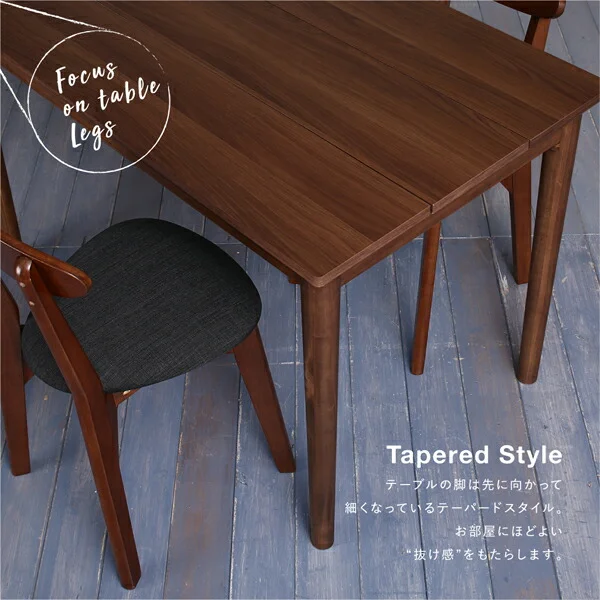 カフェ ヴィンテージ ダイニング Mumford マムフォード 2点セット(テーブル＋チェア1脚) ブラウン W68