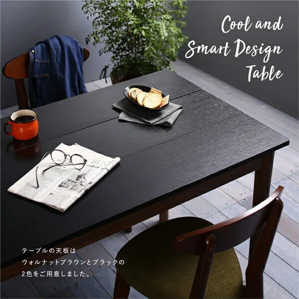 カフェ ヴィンテージ ダイニング Mumford マムフォード 2点セット(テーブル＋チェア1脚) ブラウン W68