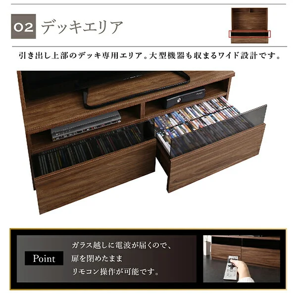 ミドルタイプテレビボードシリーズ city sign シティサイン 3点セット(テレビボード+キャビネット×2) ガラス扉