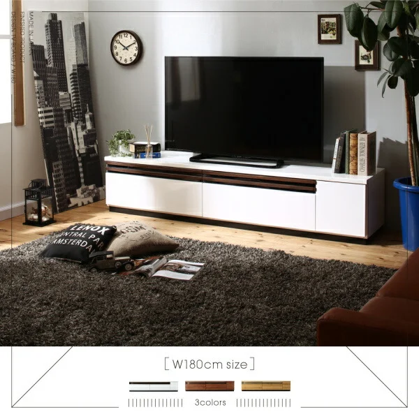 国産完成品デザインテレビボード Willy ウィリー 120cm