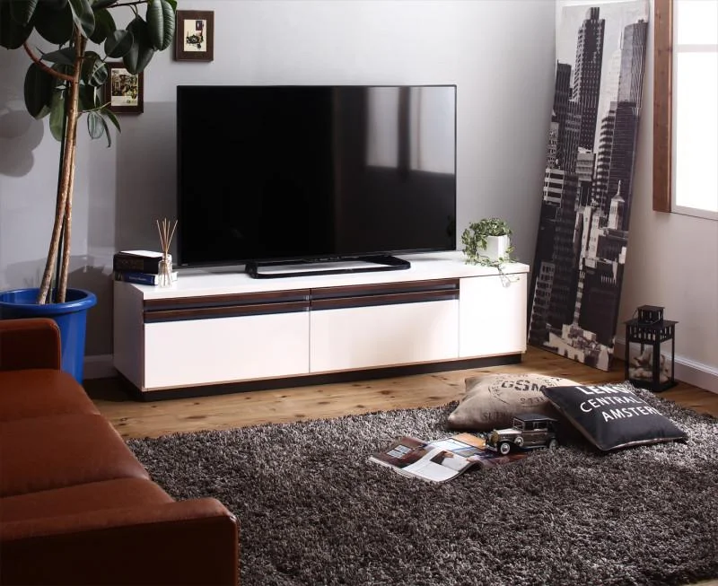 国産完成品デザインテレビボード Willy ウィリー 120cm