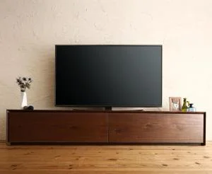 国産完成品天然木 和モダンデザイン ガラス突板テレビボード Dine ディーヌ 幅180