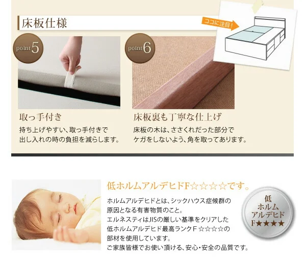 お客様組立 連結 棚・コンセント付収納ベッド Ernesti エルネスティ ベッドフレームのみ Aタイプ シングル