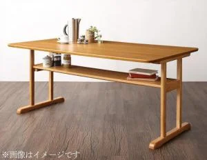 ファミリー向け 棚付き ソファダイニングセット Colta コルタ 3点セット(テーブル+2Pソファ2脚) W120