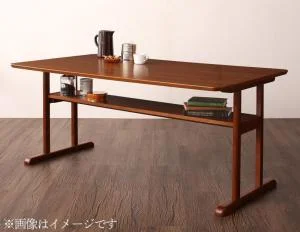 ファミリー向け 棚付き ソファダイニングセット Galdy ガルディ 3点セット(テーブル+2Pソファ2脚) W120