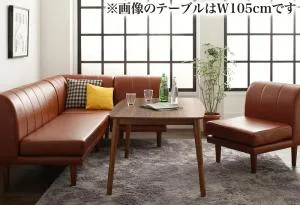 年中快適 こたつもソファも高さ調節 リビングダイニングセット Rozel ロゼル 4点セット(テーブル+2Pソファ1脚+1Pソファ1脚+コーナーソファ1脚) W105