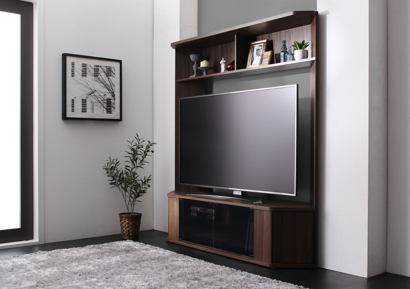 大型テレビ65V型まで対応 ハイタイプテレビボード XX ダブルエックス