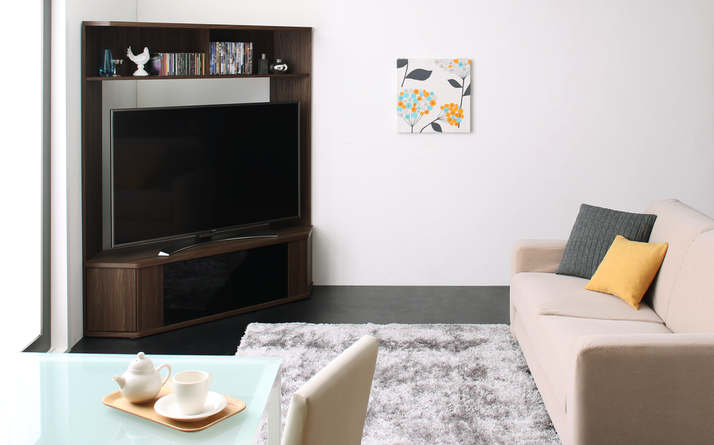 大型テレビ65V型まで対応 ハイタイプテレビボード XX ダブルエックス