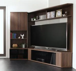 ハイタイプコーナーテレビボード コーナープラス Corner+ 2点セット(テレビボード+キャビネット) 209 161 40.3