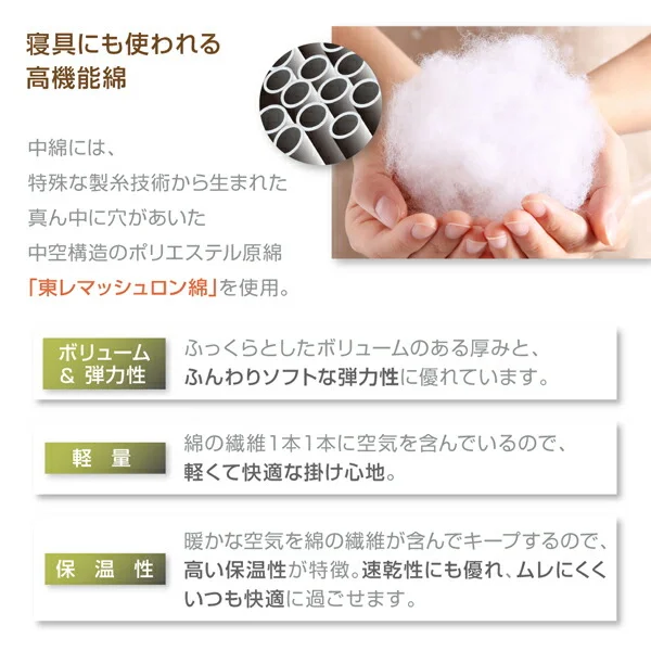 長く使える日本製 家族で囲める大判ボリュームこたつ布団 くつろぎ 掛布団&敷布団2点セット 正方形(75×75cm)天板対応