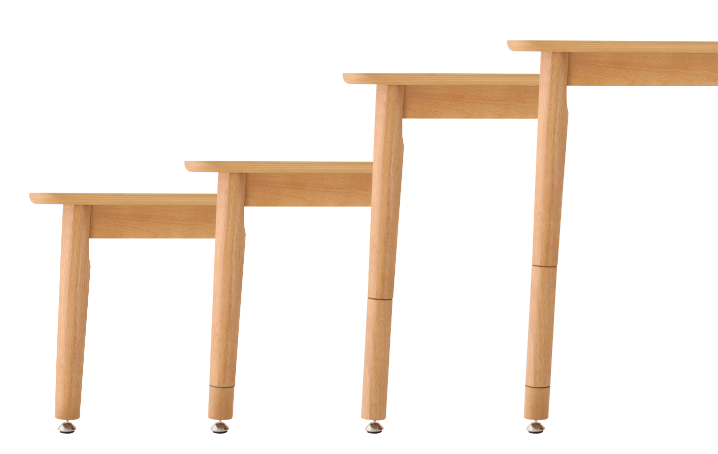 年中快適 こたつもソファも高さ調節 リビングダイニングセット Maine メーヌ 4点セット(テーブル+2Pソファ1脚+1Pソファ1脚+コーナーソファ1脚) W105