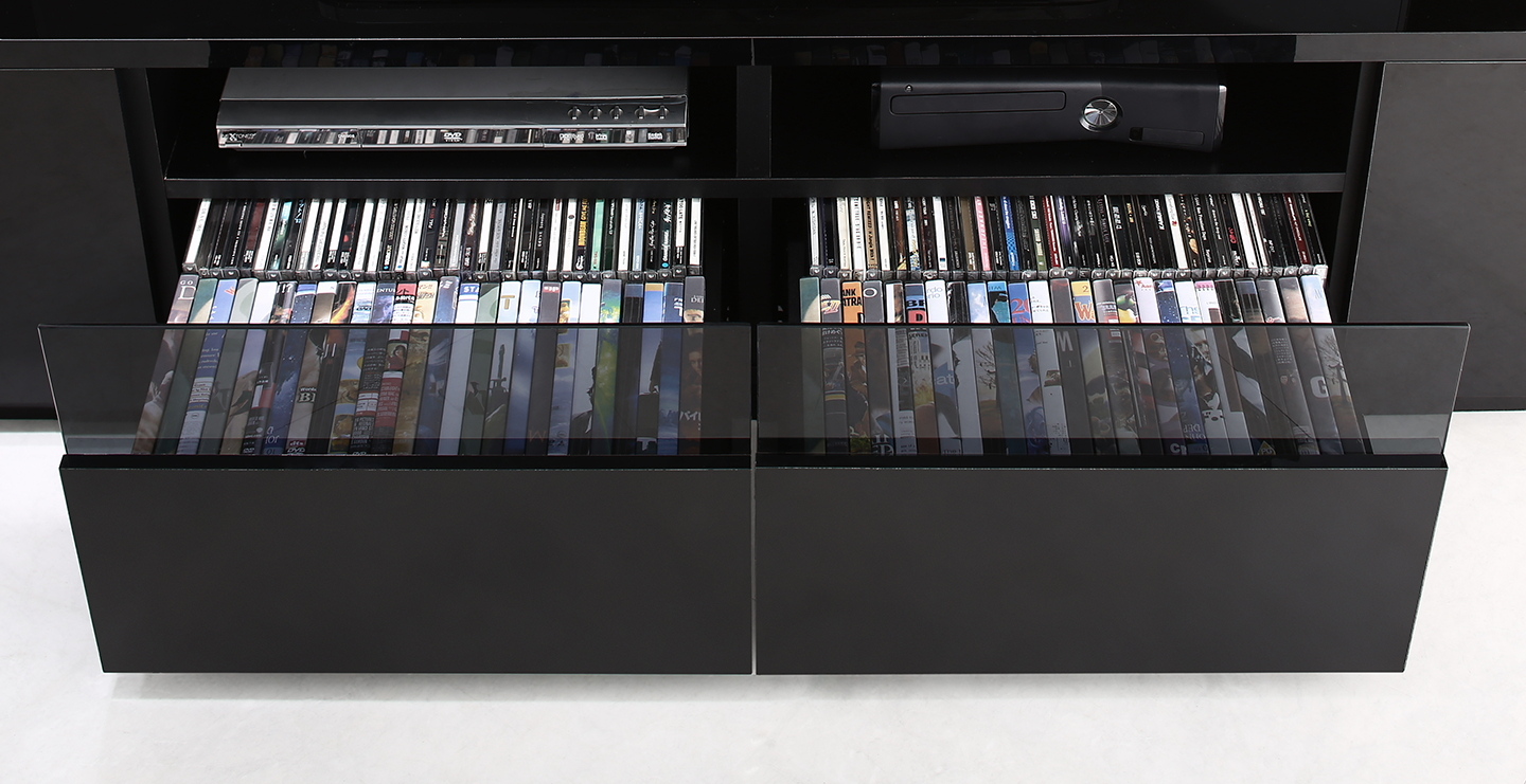 鏡面仕上げ　大型テレビ対応ハイタイプコーナーテレビボード Prelumo プレルモ