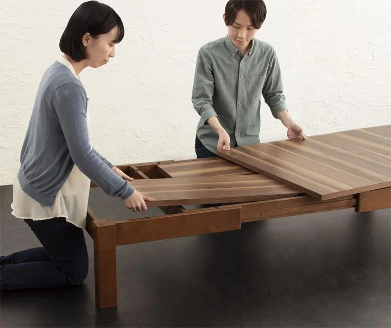 3段階伸長式モダンデザインこたつテーブル Abroader アブローダー 長方形(80×120〜180cm)