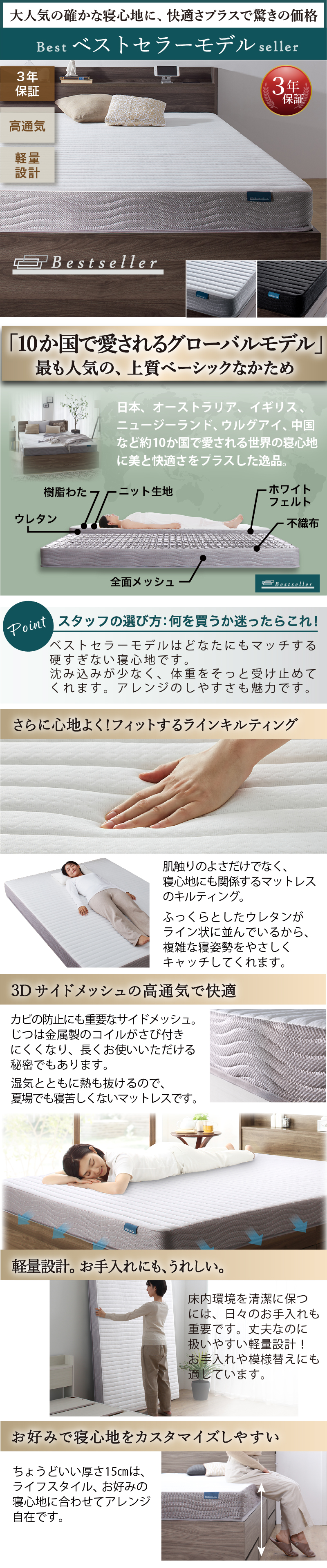 選べる引出収納付きシンプルデザインローベッド Menoce メノーチェ ベッドフレームのみ 引き出し2杯 シングル