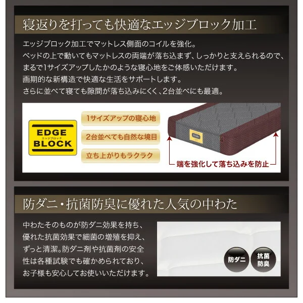 高級ウォルナット材ツインベッド Fidelio フィデリオ ベッドフレームのみ ツイン（S×2）