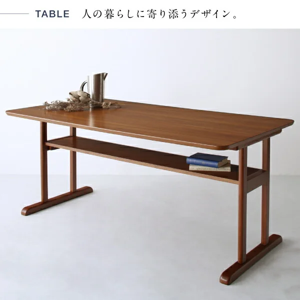 北欧モダンデザイン 木肘ソファダイニング Lulea.SD ルレオ・エスディ 3点セット(テーブル+2Pソファ2脚) W120