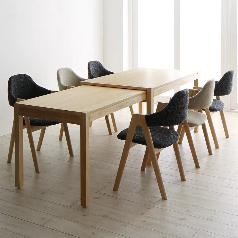 北欧モダンデザインスライド伸縮テーブルダイニング Troyes トロア 4点セット(テーブル+チェア2脚+ベンチ1脚) W135-235