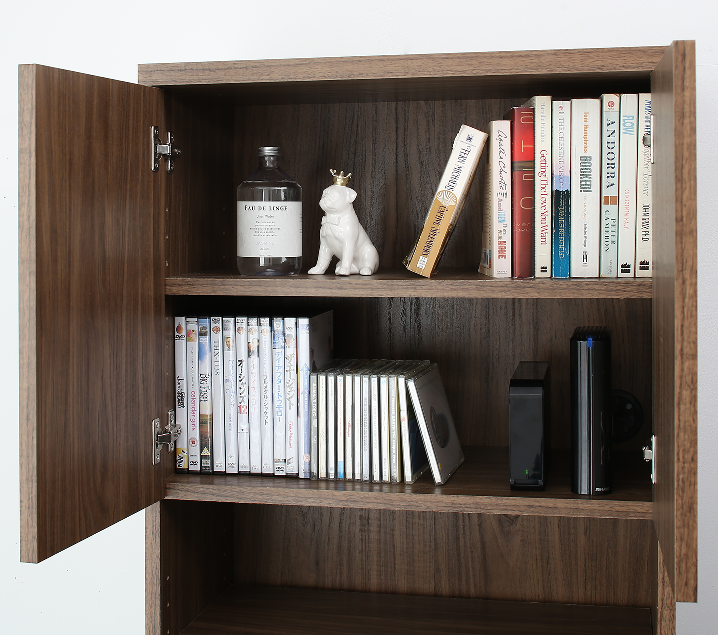ハイタイプテレビボードシリーズ Glass line グラスライン 3点セット(テレビボード+キャビネット×2) ガラス扉