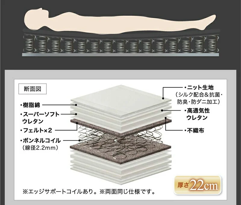 棚・コンセント付きデザインすのこベッド Alcester オルスター ベッドフレームのみ シングル