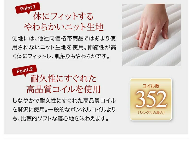 棚・コンセント付きデザインすのこベッド Alcester オルスター ベッドフレームのみ シングル