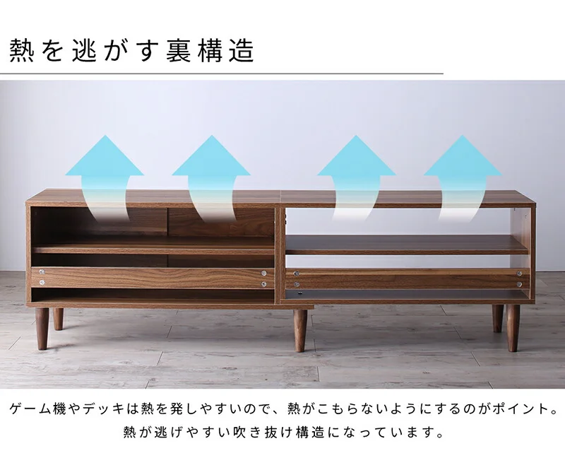 大型テレビ55V型まで対応 デザインテレビボード Retoral レトラル